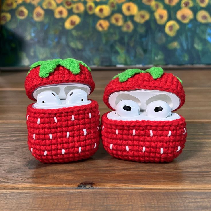Crochet Cactus AirPods Case Cover - Image 3