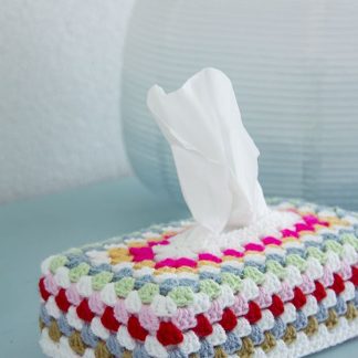 Color Pop Crochet Tissue Box Cover